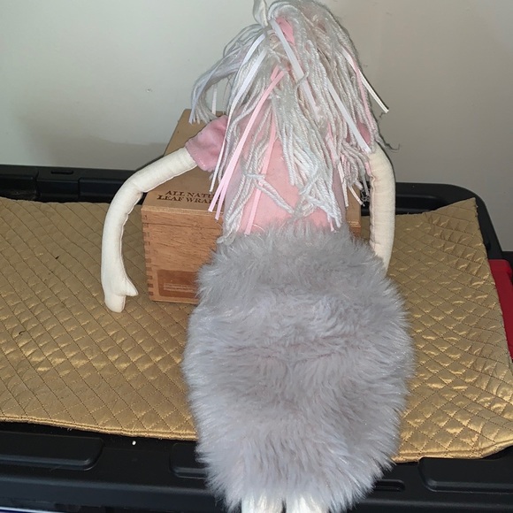 Pottery Barn Kids 26" Plush Stuffed Unicorn Animal Pink Shirt Gray Skirt - Picture 3 of 6